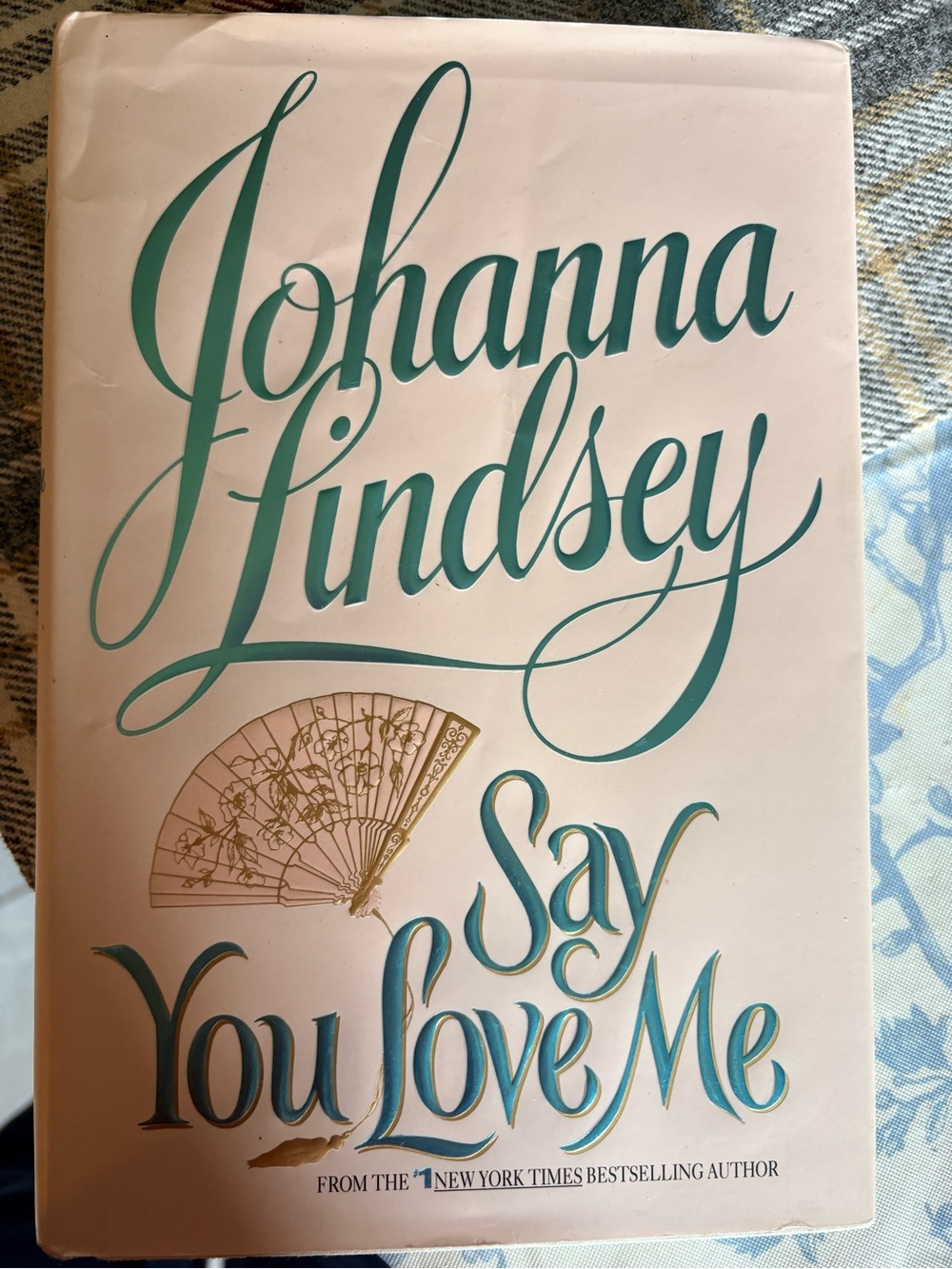 'Say You Love Me' Decorative Book Wall Art - Teal and Gold